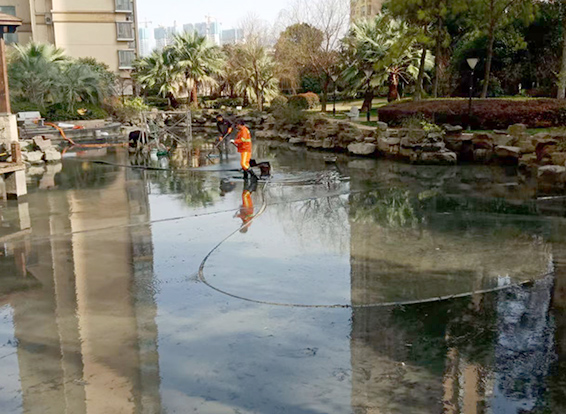 淄博景观池淤泥清理